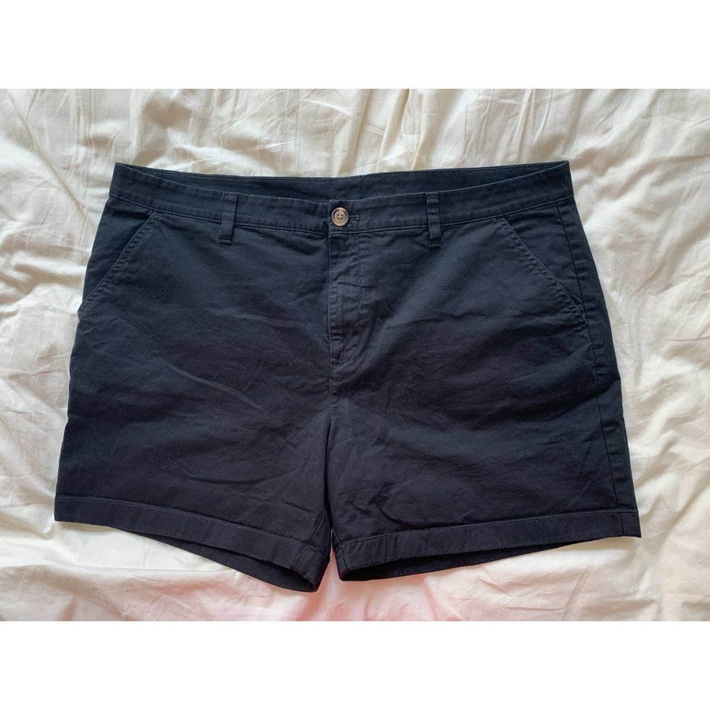 Black Flat-front Preppy Chino Chubbies Shorts 40 Waist, 5.5" Inseam